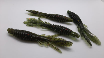 3" EMERALD FURY CREATURE SOFT PLASTIC - 10 PACK