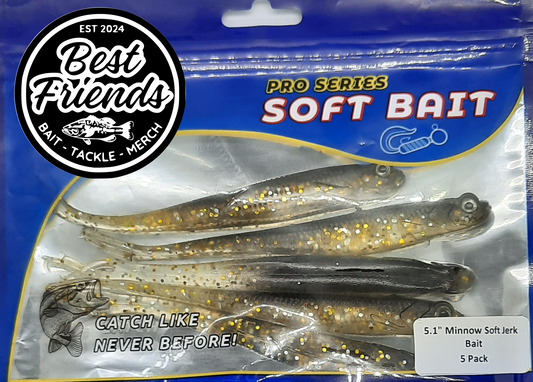 5.1" SHADOW STRIKE JERK BAIT - 5 PACK